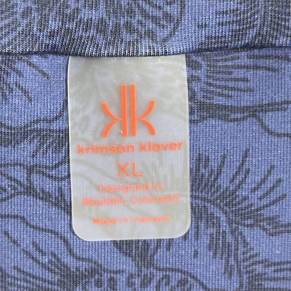Krimson Klover Piper Dress XL Blue Patterned NWT long midi peonie dusk pockets - Picture 2 of 16